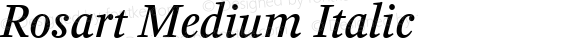 Rosart Medium Italic