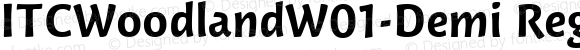 ITCWoodlandW01-Demi Regular