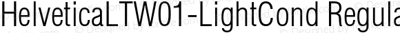Helvetica LT W01 Light Cond