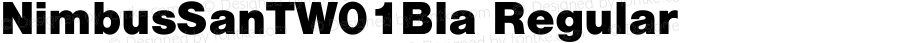 NimbusSanTW01Bla Regular Version 1.1