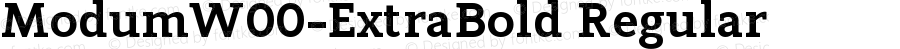 Modum W00 ExtraBold