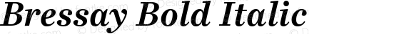 Bressay Bold Italic