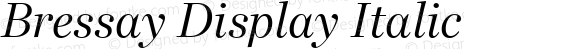 Bressay Display Italic