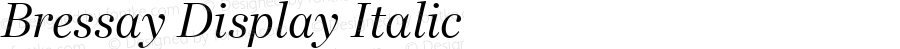 Bressay Display Italic