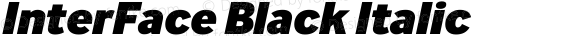 InterFace Black Italic