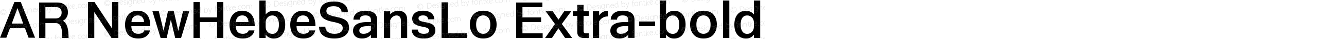 AR NewHebeSansLo Extra-bold