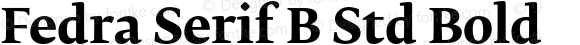 Fedra Serif B Std Bold