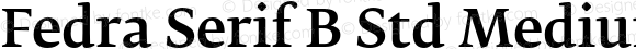 Fedra Serif B Std Medium