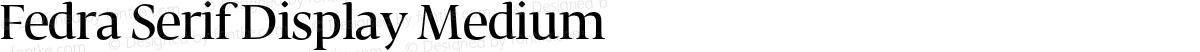 Fedra Serif Display Medium