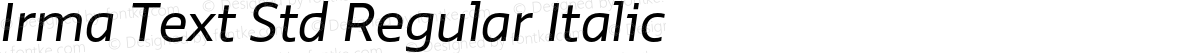 Irma Text Std Regular Italic