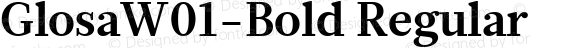 GlosaW01-Bold Regular