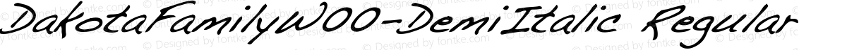 DakotaFamilyW00-DemiItalic Regular