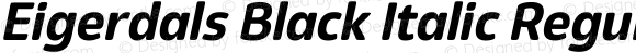 Eigerdals Black Italic Regular Version 3.00