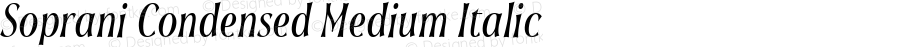 Soprani Condensed Medium Italic