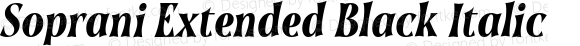 Soprani Extended Black Italic