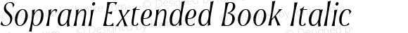 Soprani Extended Book Italic