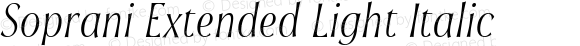 Soprani Extended Light Italic