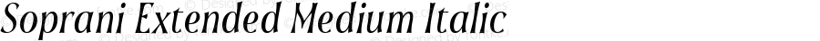 Soprani Extended Medium Italic