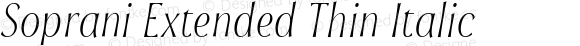 Soprani Extended Thin Italic