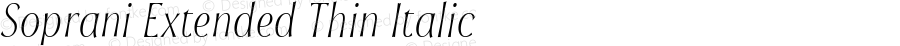 Soprani Extended Thin Italic