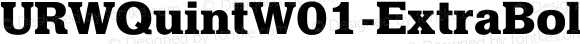 URWQuintW01-ExtraBold Regular