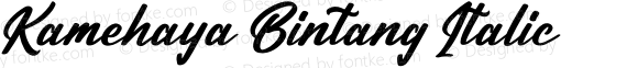 Kamehaya Bintang Italic