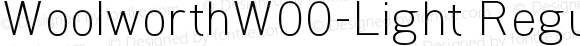 WoolworthW00-Light Regular