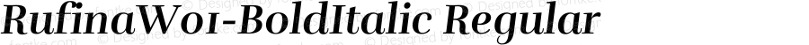 Rufina W01 Bold Italic