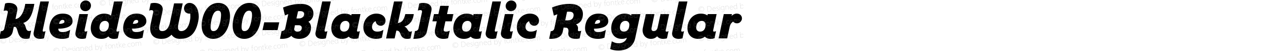 Kleide W00 Black Italic