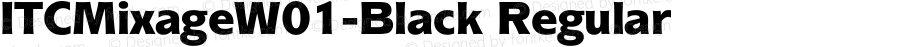 ITC Mixage W01 Black