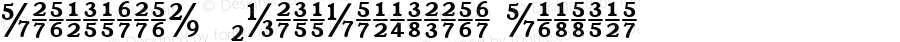 RonaldsonW00-BoldFractions Regular Version 1.00