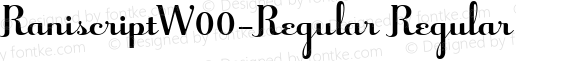 RaniscriptW00-Regular Regular