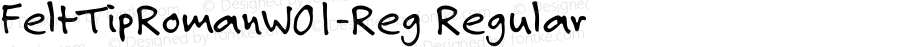 FeltTipRomanW01-Reg Regular Version 1.00