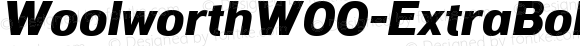 WoolworthW00-ExtraBoldIt Regular