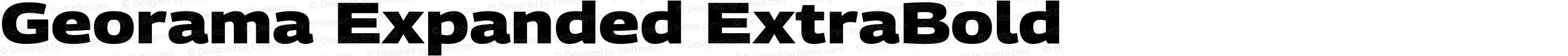 Georama Expanded ExtraBold
