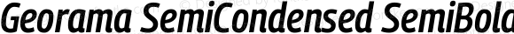 Georama SemiCondensed SemiBold Italic