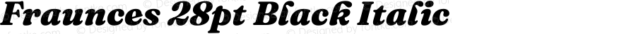 Fraunces 28pt Black Italic