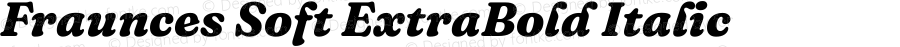 Fraunces Soft ExtraBold Italic