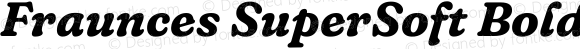 Fraunces SuperSoft Bold Italic