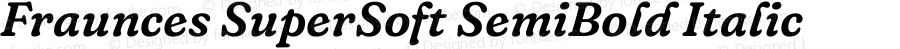 Fraunces SuperSoft SemiBold Italic