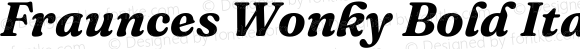 Fraunces Wonky Bold Italic