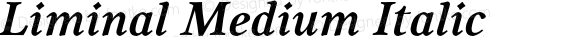 Liminal Medium Italic