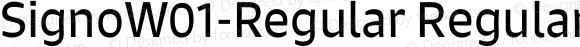 SignoW01-Regular Regular Version 1.00