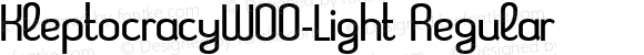 KleptocracyW00-Light Regular