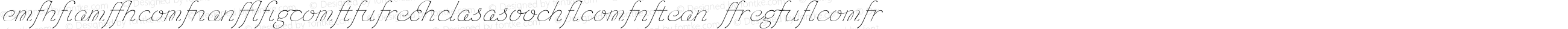 Chic Hand Ligatures W00 Slanted