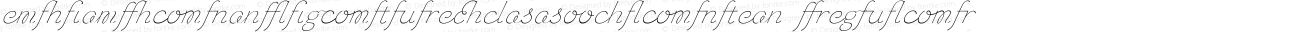 Chic Hand Ligatures W00 Slanted