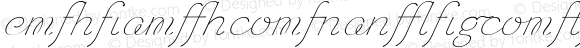 Chic Hand Ligatures W00 Slanted