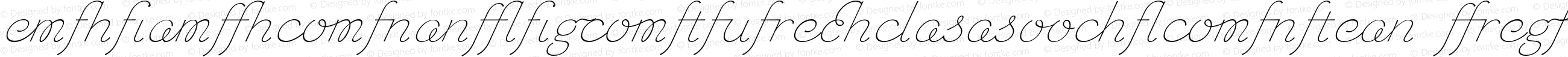 Chic Hand Ligatures W00 Slanted