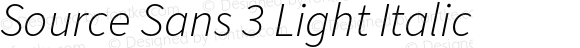Source Sans 3 Light Italic