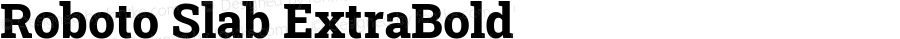 Roboto Slab ExtraBold